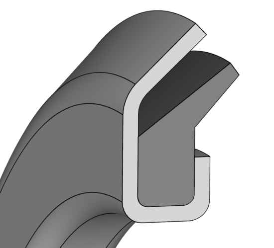 Picture of Axial seal VRM01 17x32x0x4 NBR70 132873