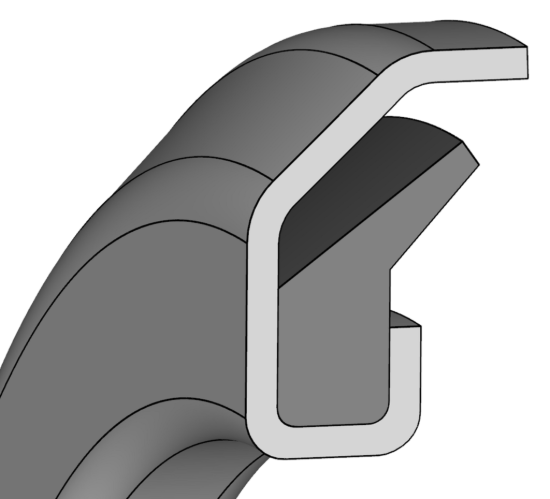 Picture of Axial seal VRM02 20x37x6x4 NBR70 137600