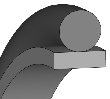 Picture of Hydraulic rod seal S06 110x122,5x0x0x6 PTFE 135138