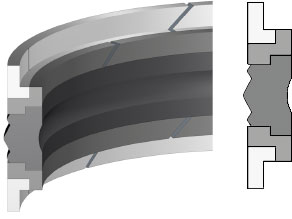 100x80x25 HPS K03 NBR/TPE/POM